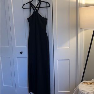 Likely Keeshond Black Gown with Slit